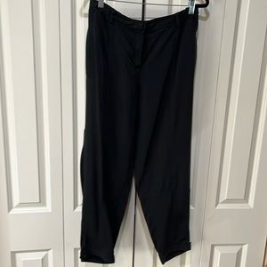 Eileen Fisher super soft zip front black tencel pants size XL..